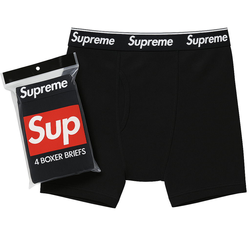 Original Supreme Boxershorts (4er Pack) • schwarz