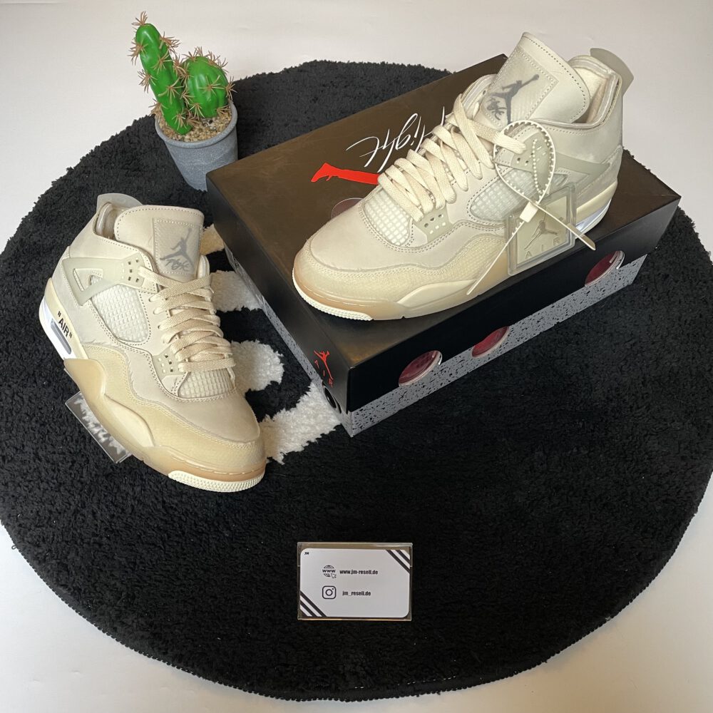 Jordan 4 Retro Off-White Sail • Größe 44,5