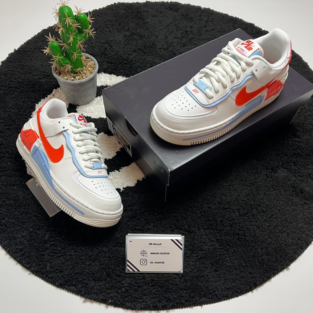 Nike Air Force 1 Shadow Summit White Team Orange