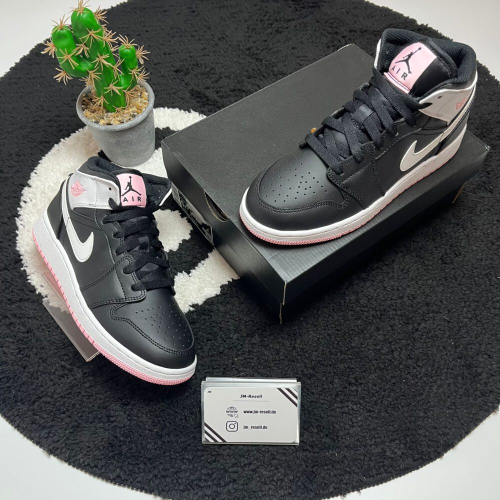 Jordan 1 Mid Arctic Pink Black (GS)
