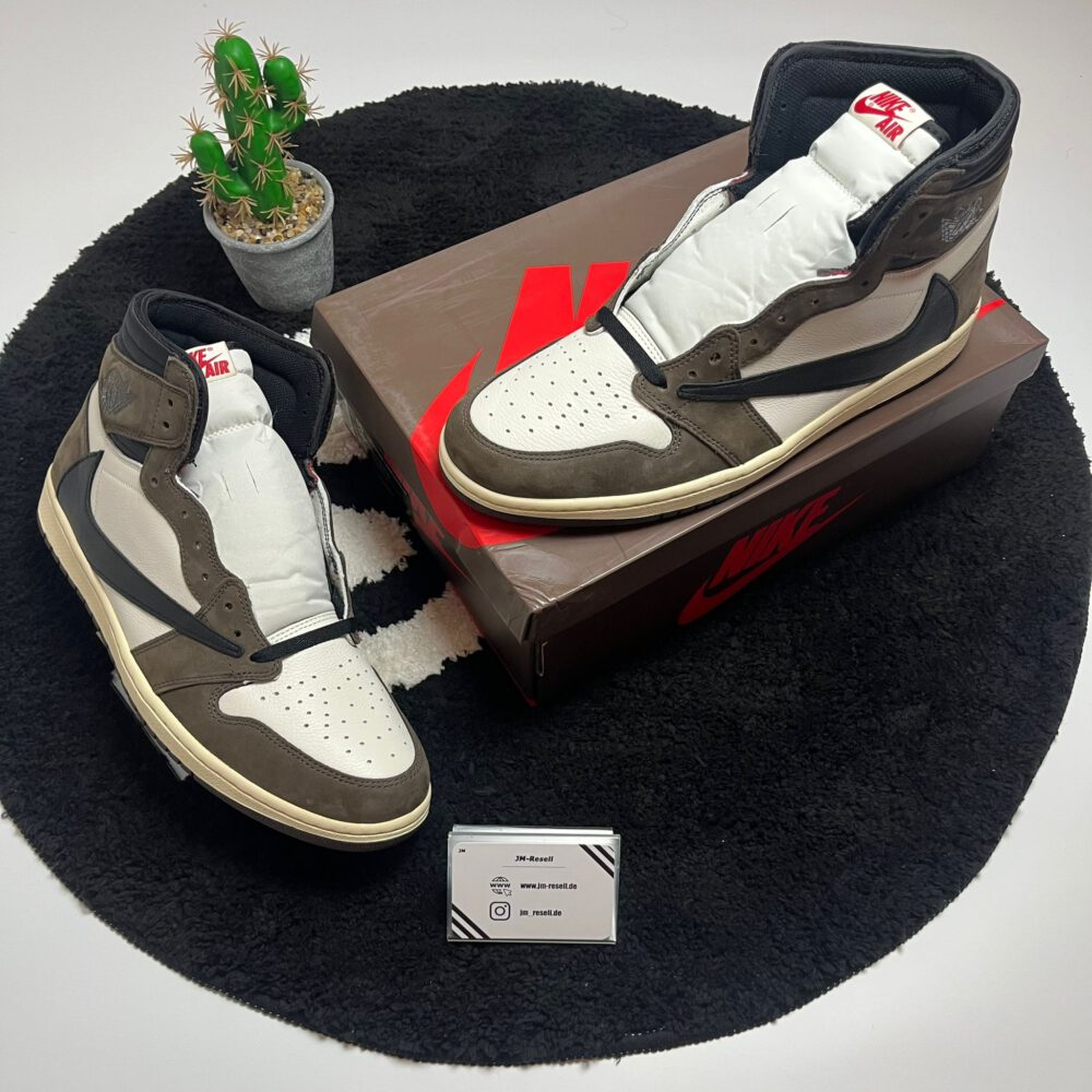 Jordan 1 Retro High OG SP Travis Scott Mocha • Größe 49,5