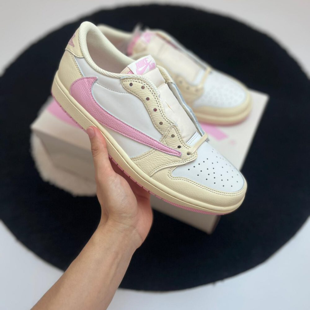 Jordan 1 Low Travis Scott Shy Pink • Größen 41 - 45