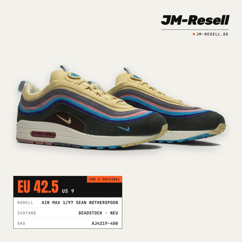 Nike Air Max 1/97 Sean Wotherspoon • Größe 42.5
