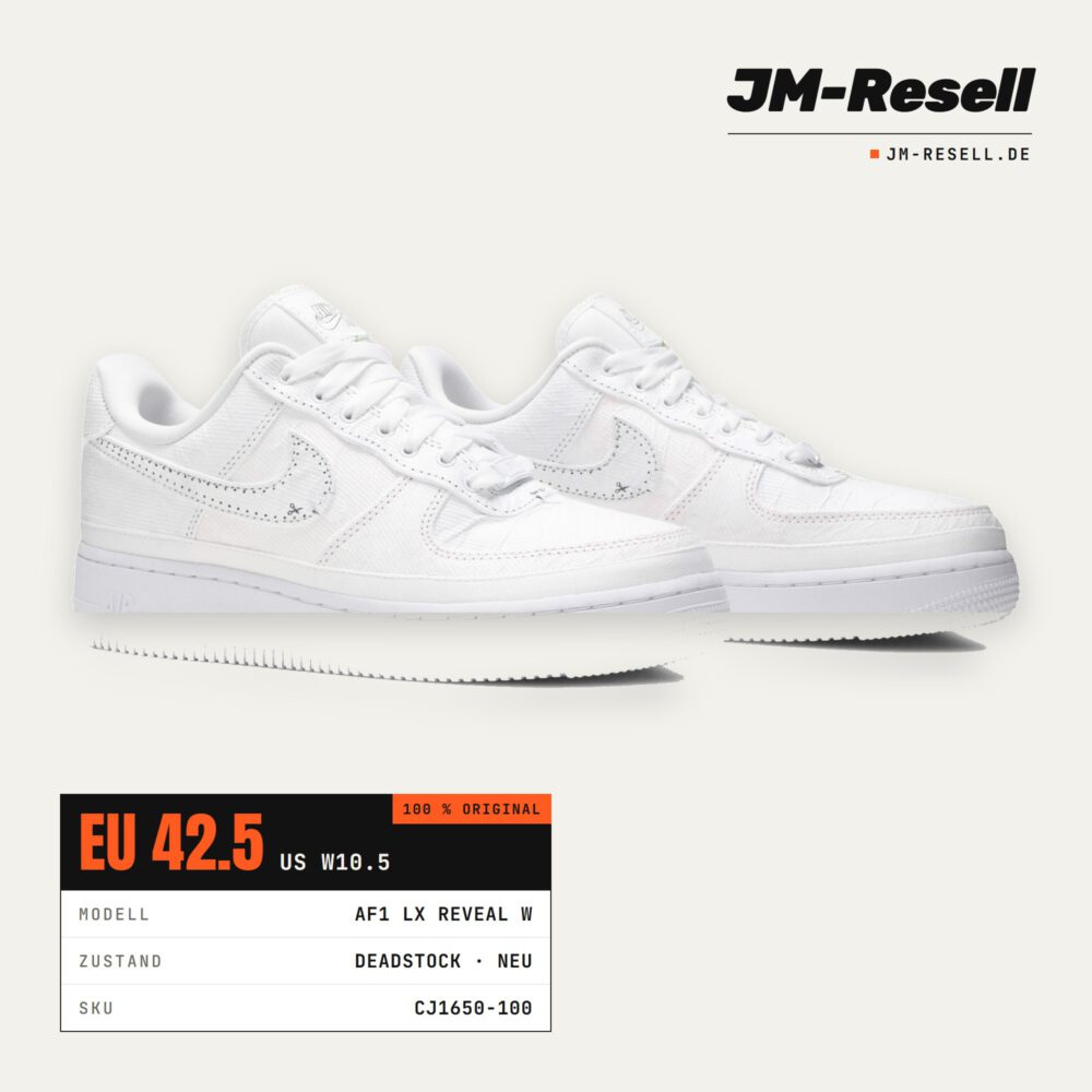 Nike Air Force 1 LX Reveal Black Swoosh (Women's) • Größe 42.5
