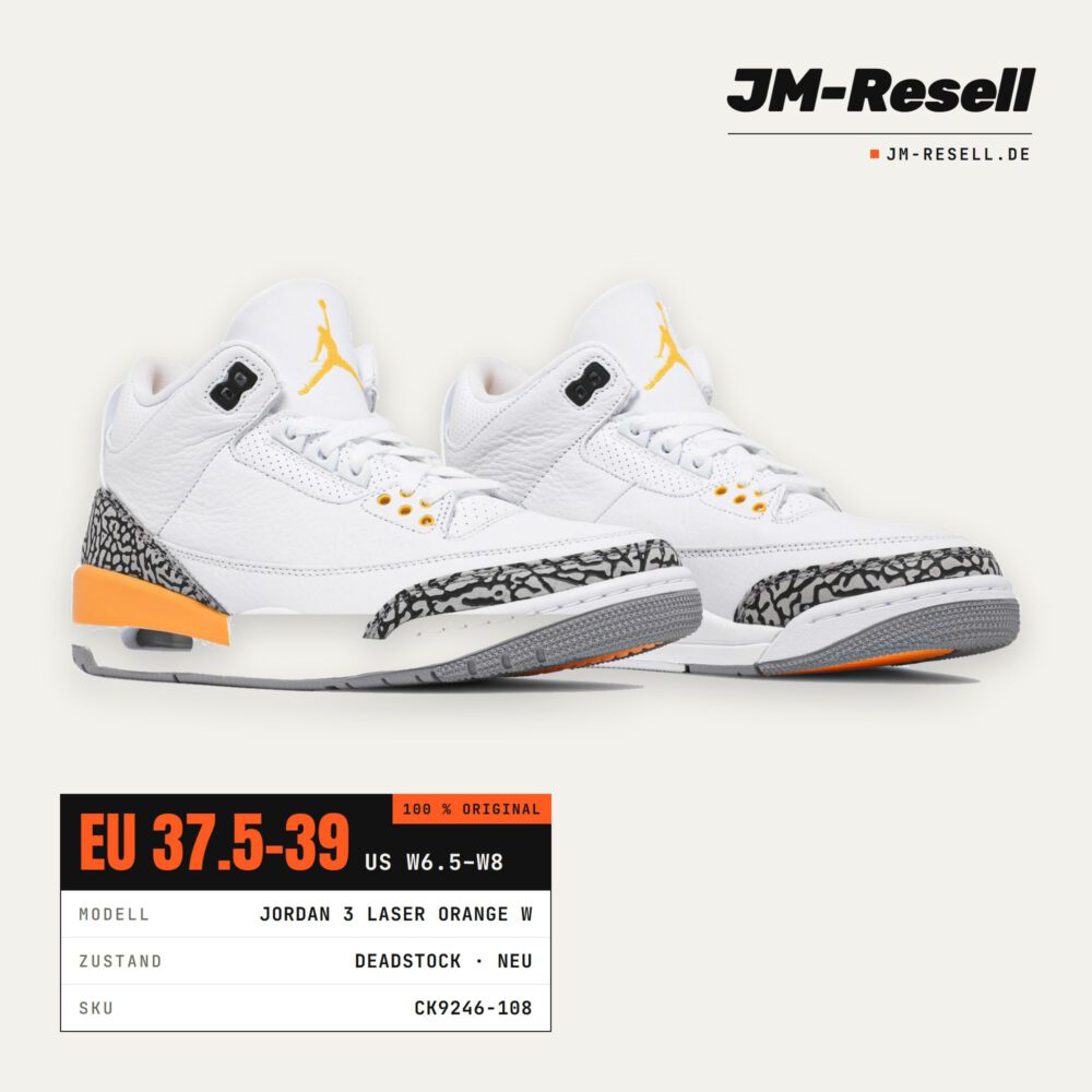 Air Jordan 3 Retro Laser Orange (Women's)