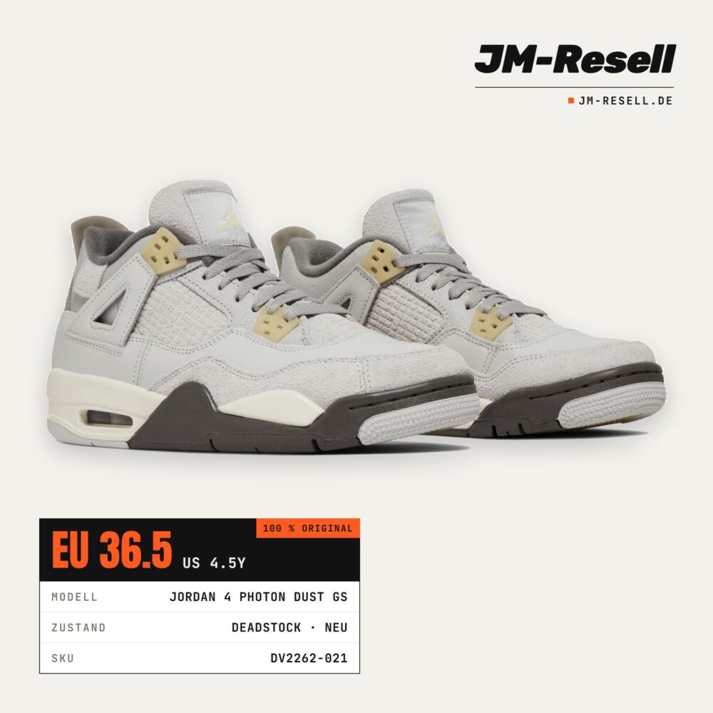 Air Jordan 4 Retro SE Craft Photon Dust (GS) • Größe 36.5