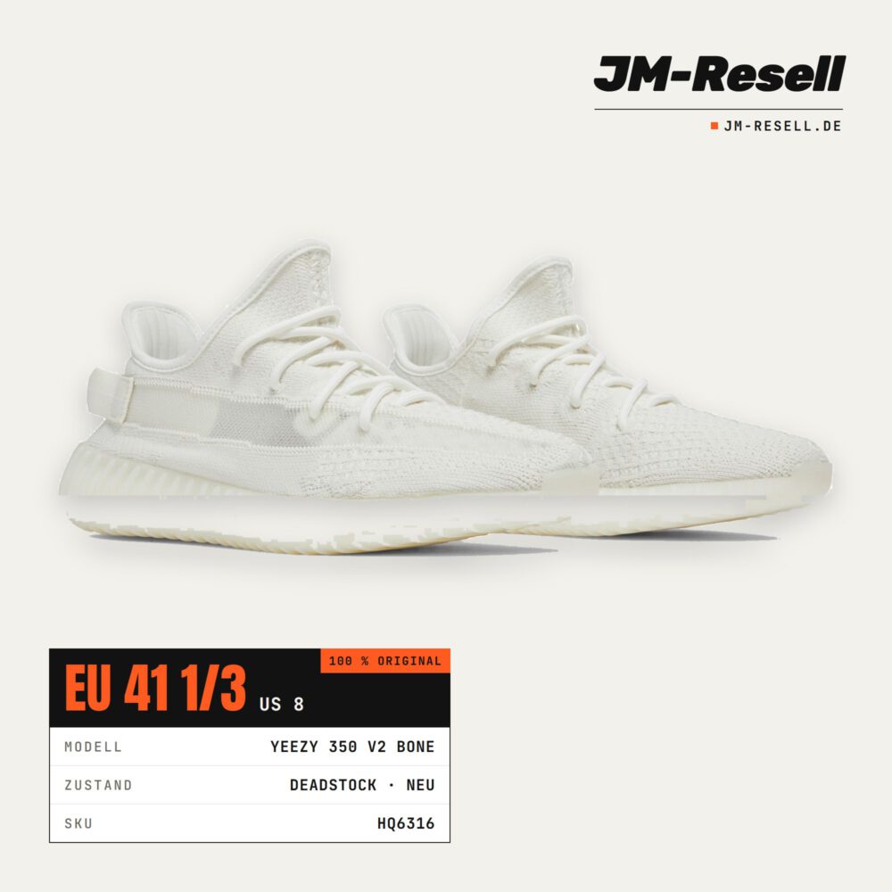 adidas Yeezy Boost 350 V2 Bone • Größe 41 1/3