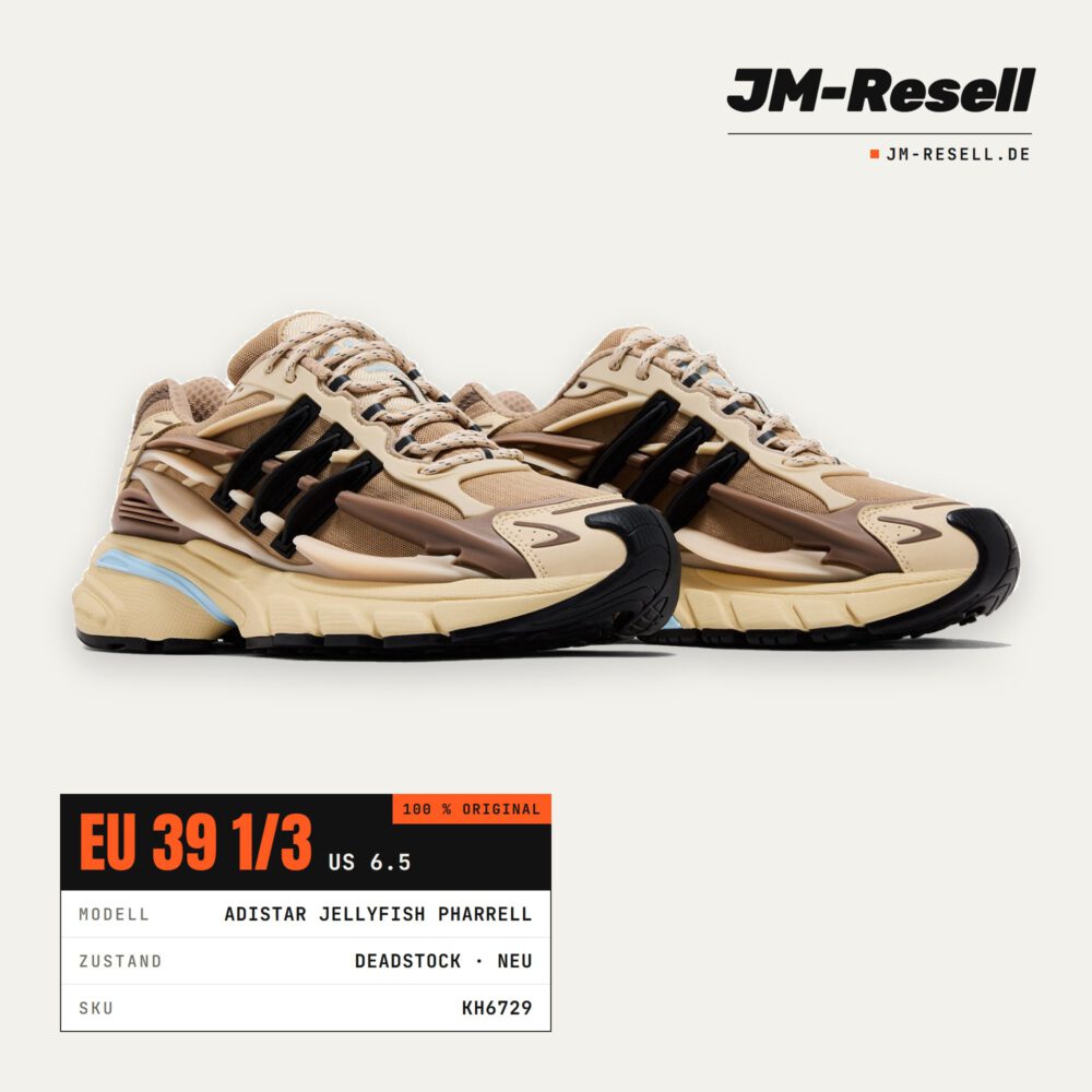 adidas Adistar Jellyfish Pharrell Williams Crystal Sand • Größe 39 1/3